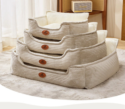 Cama para Cães e Gatos, Lavável, Sofá para Cães de Raças Pequenas a Médias, Tapete para Todas as Estações, Acessórios Duráveis e Confortáveis para Cães, Artigos para Animais de Estimação