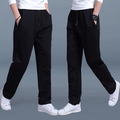 New Korean Straight tube Men Casual Sports Pants Running Workout Jogging Long Pants Gym Sport Trousers for Men Jogger Sweatpants