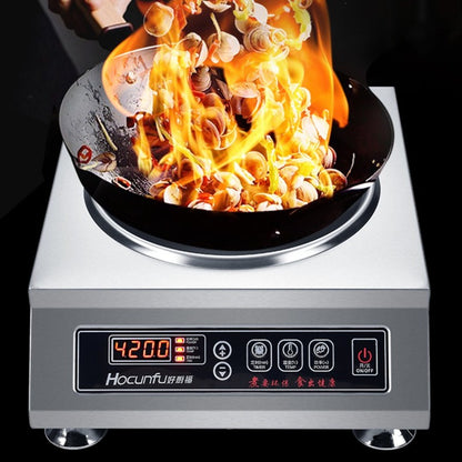 Fogão de indução comercial 3500W côncavo de alta potência fogão elétrico de fritar 4200W wok elétrico fogão de indução