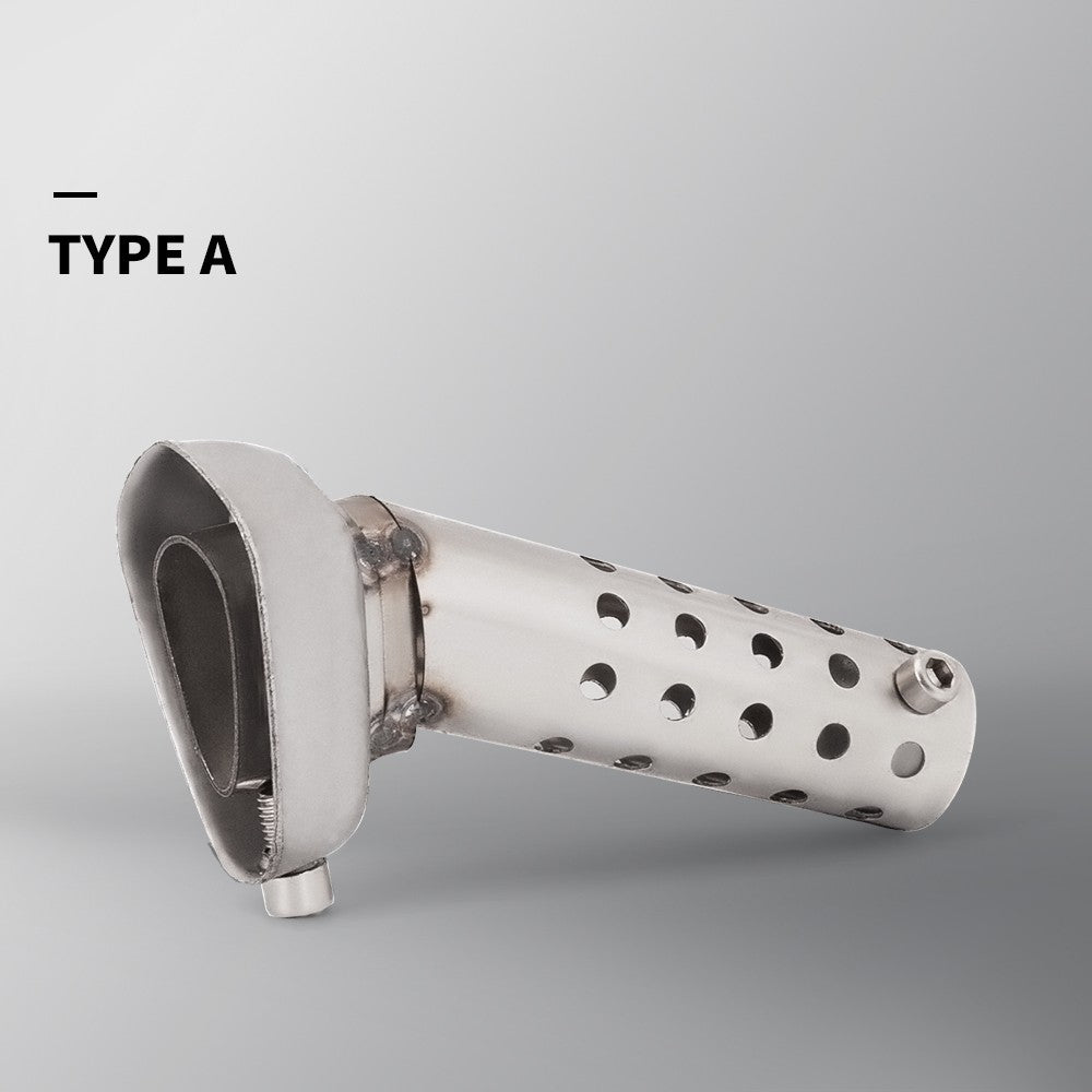 51mm Universal Slip On Exhaust Tail Fittings With Mini Hex Noise Elimination Design For Motorcycles