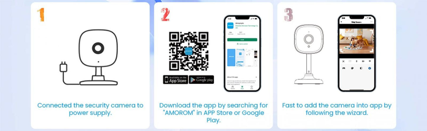 1080P Hd Wifi Ip Camera Indoor Night Vision Ai Detection Surveillance Cube Cameras for Pet Baby Monitor with Alexa & Google Home