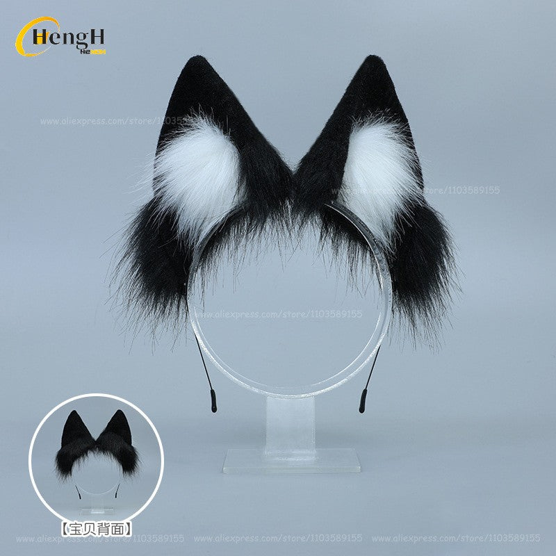 Em estoque Anime Vanilla Chocolat Chocola Cabelo Sintético Longo 100cm Perucas Cosplay Com Orelha Perucas de Festa Resistentes ao Calor + Touca de Peruca