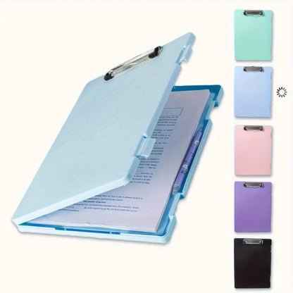 1 Color Folder Storage Box, Hard Shell Design, Office Desktop Management Tool, Multi Size Compatible File Classification