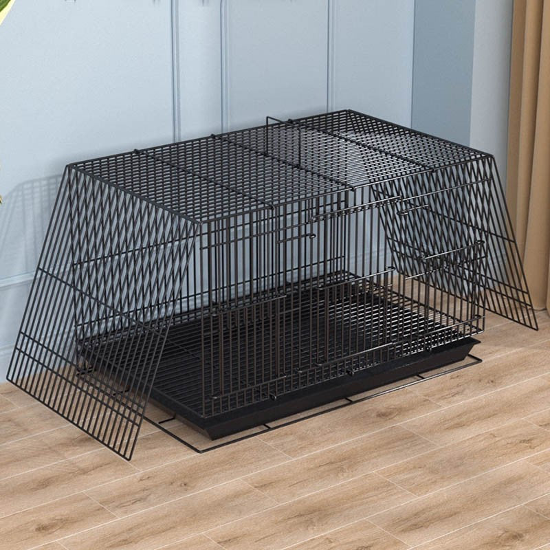 Gaiola para pássaros grande dobrável papagaio canários visualização reprodução antiferrugem metal pet gaiola ninho decoração com bandeja alimentador suporte de brincar viga