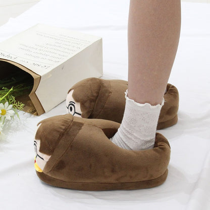 Presente surpresa de pantufas de algodão fofas do Harry Potter, quentes e grossas do casal Potter, de pelúcia de inverno para ambientes internos e sapatos respiráveis.