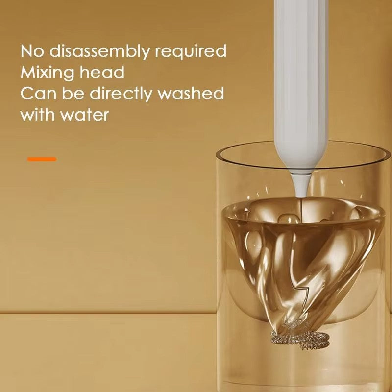 Electric milk frother charging portable egg beater beverage coffee machine handheld 3-speed jam cream machine kitchen blender