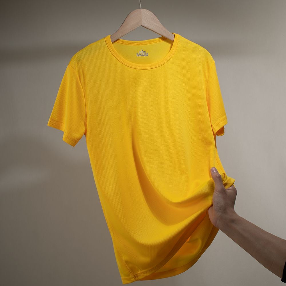 Men's Quick Dry Short Sleeve Sport T Shirt Gym Jerseys Fitness Shirt Trainer Running T-Shirt Boy Teenager Breathable Sportswears