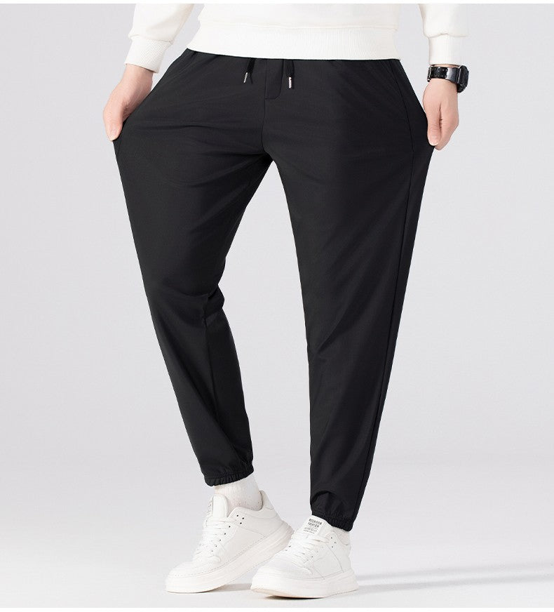 Winter Running Pants Men's Outdoor Waterproof Windproof Thickened Jogging Sports Trousers Warm Fitness Sports Casual Long Pants