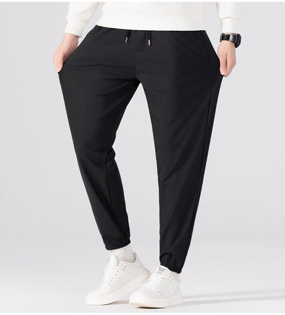 Winter Running Pants Men's Outdoor Waterproof Windproof Thickened Jogging Sports Trousers Warm Fitness Sports Casual Long Pants