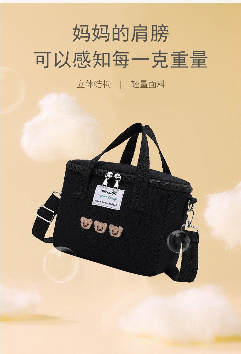 Cartoon Bear Mommy Bag Baby Feeding Bottle Cooler Bag Thermos for Children Thermal Infant Thermo Bottles Mother Kids