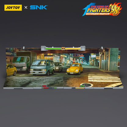 JOYTOY SNK Boneco de Ação 1/18 KOF '98UM Cenário Base-Rua Japonesa Modelo Aniversário