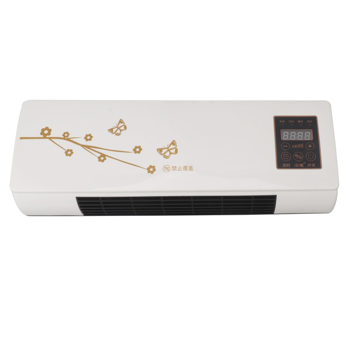 Ar Condicionado de Parede Pequeno com Função de Resfriamento e Aquecimento para Sala de Estar, Quarto e Escritório