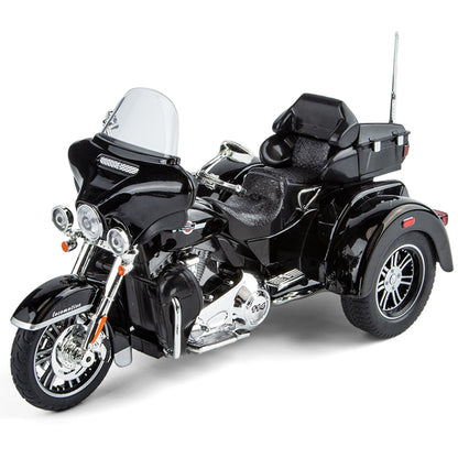 1:9 Harley D-vTRI GLIDE ULTRA Triciclo de Luxo em Liga Fundida Modelo de Motocicleta com Som e Luz Coleção Decoração Presente Caixa