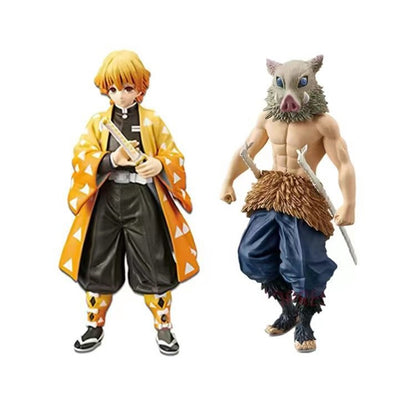 Anime Demon Slayer Kimetsu no Yaiba Figure Kamado Tanjirou Action Figure Agatsuma Zenitsu Nezuko Warrior PVC Model Toys