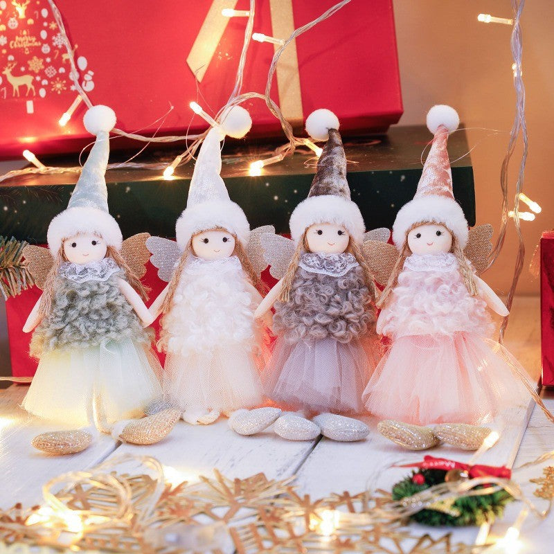 2024 New Year Gift Cute Christmas Angel Doll Xmas Tree Ornament Noel Deco Christmas Decoration for Home Natal Navidad 2023 Decor
