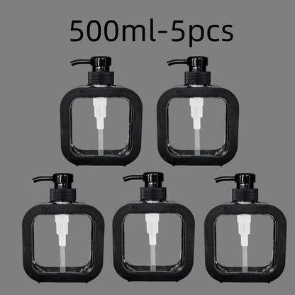 300/500ml Bathroom Soap Dispensers Refillable Lotion Shampoo Shower Gel Holder Portable Travel Dispenser Empty Bath Pump Bottle