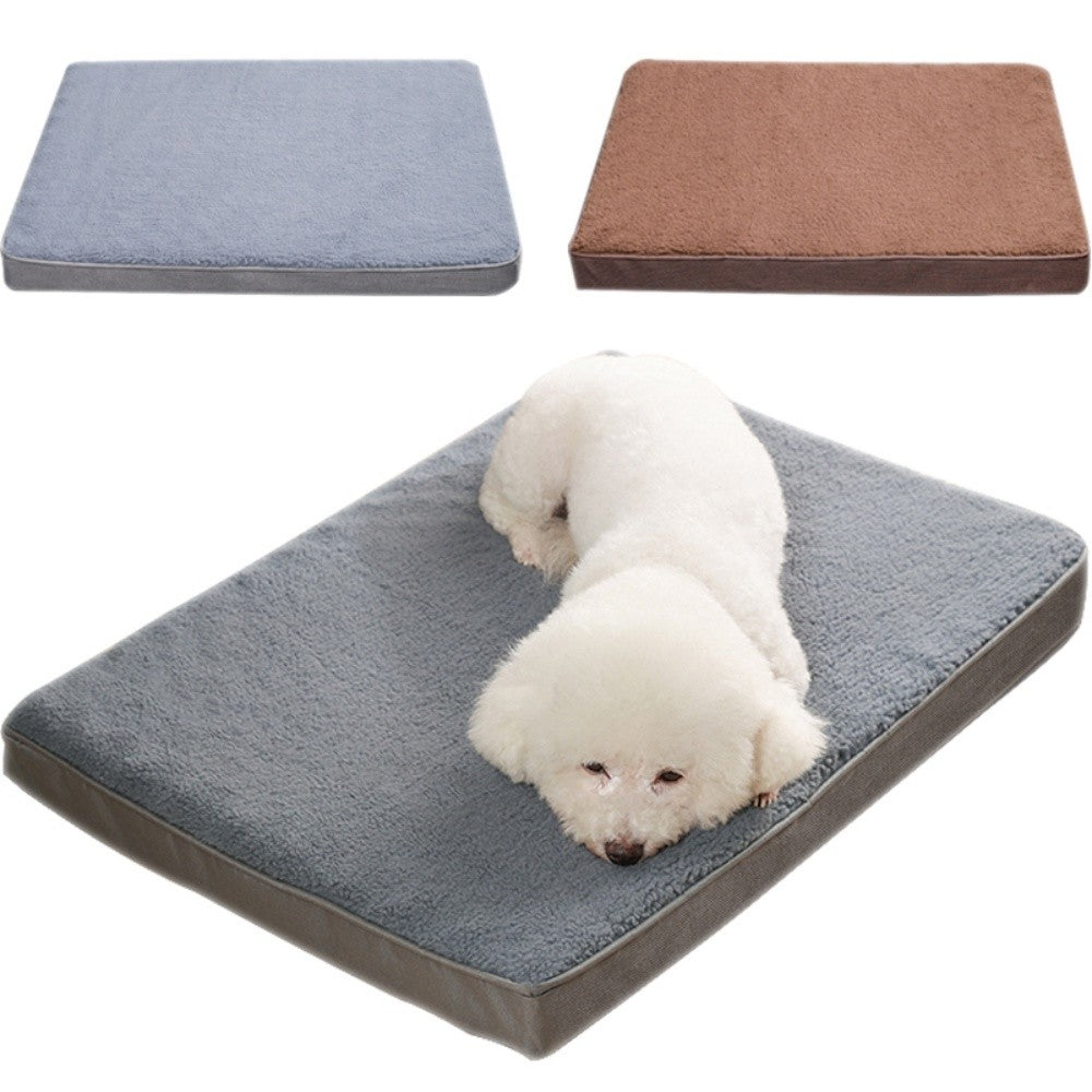 Tapete para Cama de Cachorro com Zíper Removível Colchão para Pets Tapete para Dormir Lavável para Cachorros Almofada para Animais de Estimação, Adequado Para o Inverno