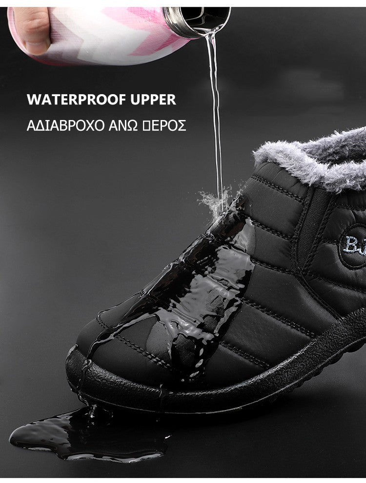 Botas Masculinas de Neve para Área Externa, Sapatos Masculinos com Pelo, Botas de Inverno Masculinas, Botas de Caminhada, Botas de Tornozelo, Sapatos Masculinos Impermeáveis, Botas de Trabalho, Calçados