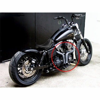 For Softail Chopper Bobber Custom Sportster XL883 X48 X72 Fat Boy Street 750 G Exhaust Muffler system Aluminum alloy Motorcycle
