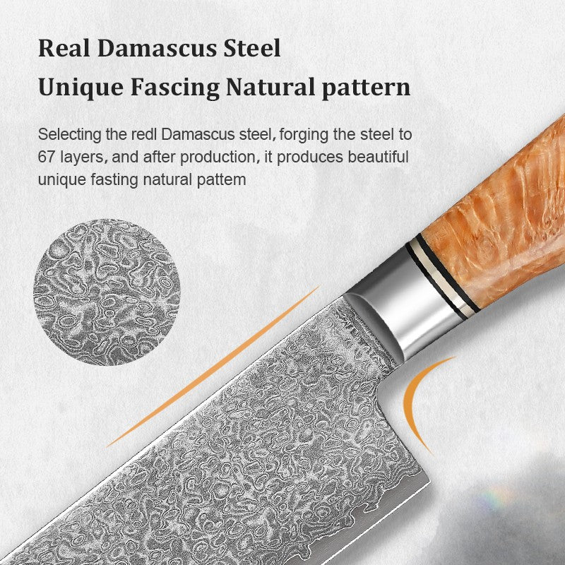8 Inch Chef Knife 67-layers Damascus VG10 Steel Kitchen Knife Pro Cleaver Kitchen Sharp Knife