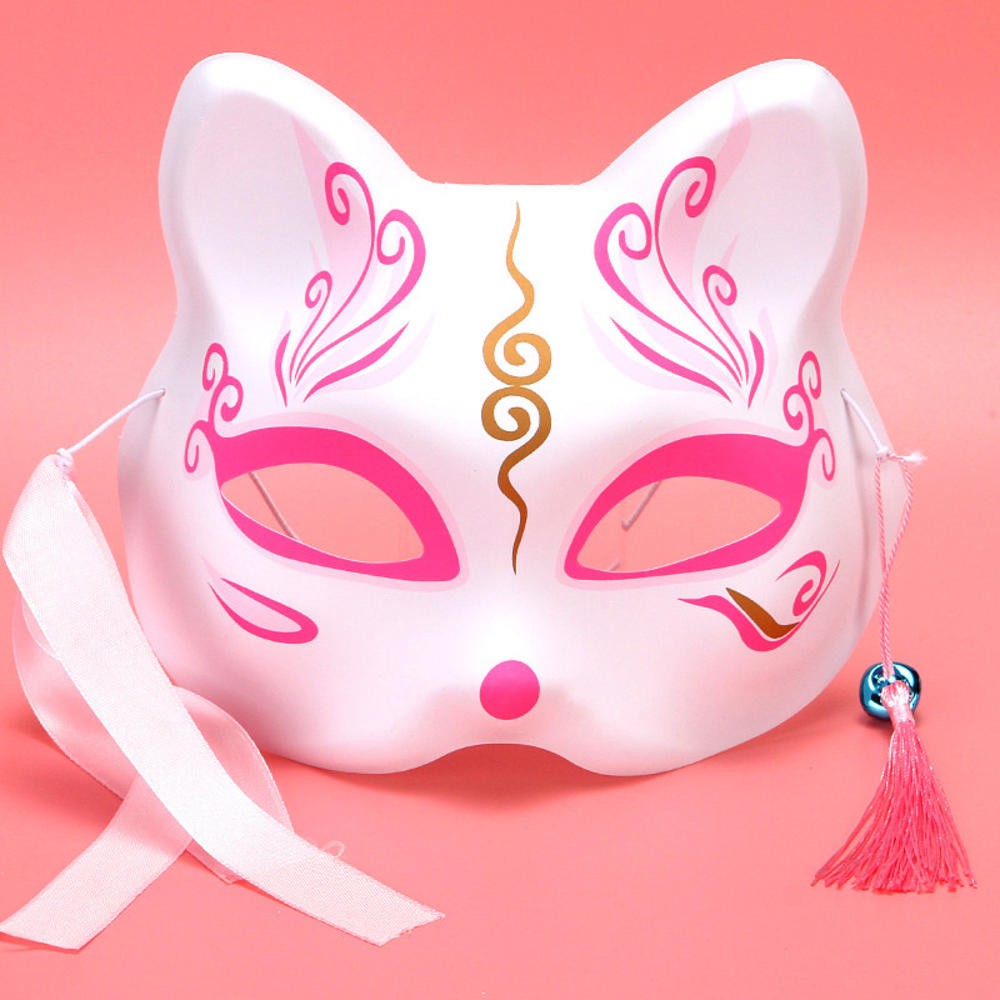 Japanese Anime Demon Slayer Mask Cosplay Thicken Plastic Masks Halloween Party Costume Props Fox Mask