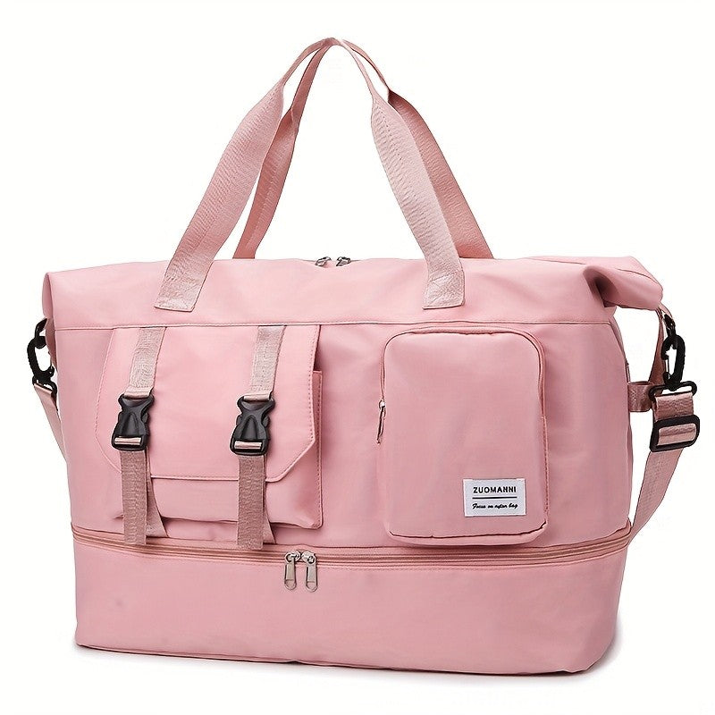 Large capacity multifunctional travel fitness bag - multi compartment design, suitable for travel, gym and daily use