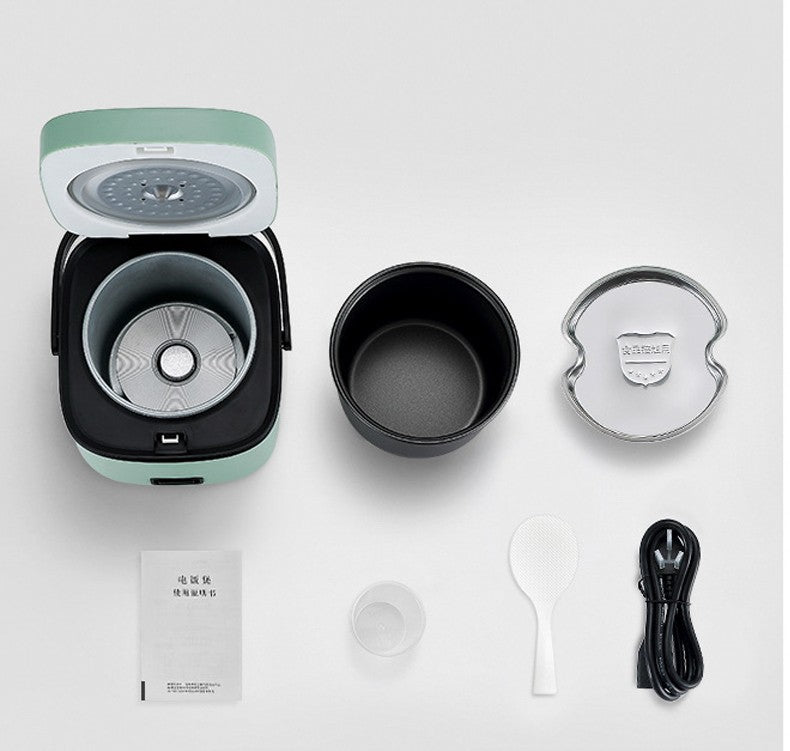 Mini Panela Elétrica de Arroz Automática Doméstica para Cozinha 1-2 Pessoas, Aquecedor de Alimentos a Vapor 1.2L Panela de Arroz Pequena