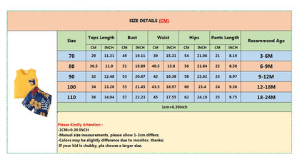 3-24 Months Infant Baby Boy Clothes Set Summer Sleeveless Pocket T-shirt Shorts 2PCS Toddler Boy Casual Outfit Suit Beach Set