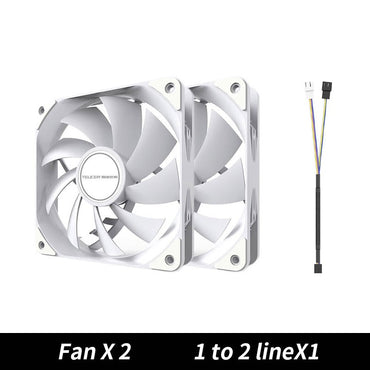 TEUCER PC Computer Case Fan PWM 4 Pin 120mm Silent 12CM Fan CPU Cooler Cooling Fan Cooling Radiator Fan 12V Adjust Fan Speed