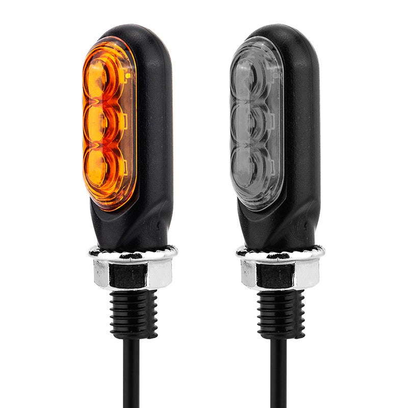 Hot Sale Motorcycle Mini LED Turn Signal Lights Amber Flowing Directional Signal Lamp Intermitentes Moto For Cafe Racer