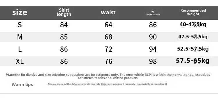 Grey High-waisted A- line Skirt Half Dress Petite Long Dress Autumn/winter For Women Side Slit Workwear