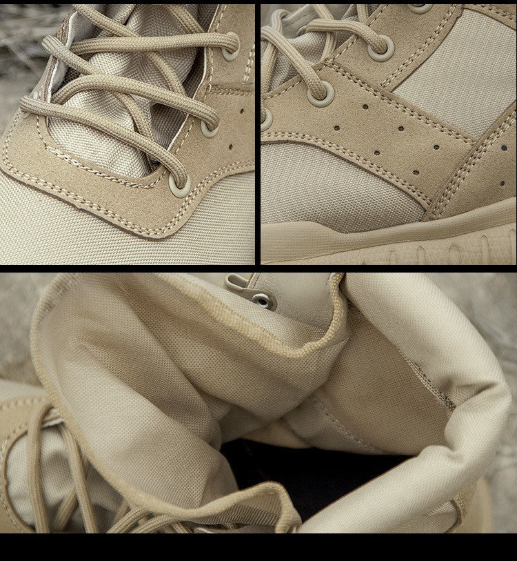 Bota Tática Leve de Verão para Combate Masculina e Feminina, Treino de Escalada, Impermeável, Caminhada ao Ar Livre, Sapatos de Malha Respirável