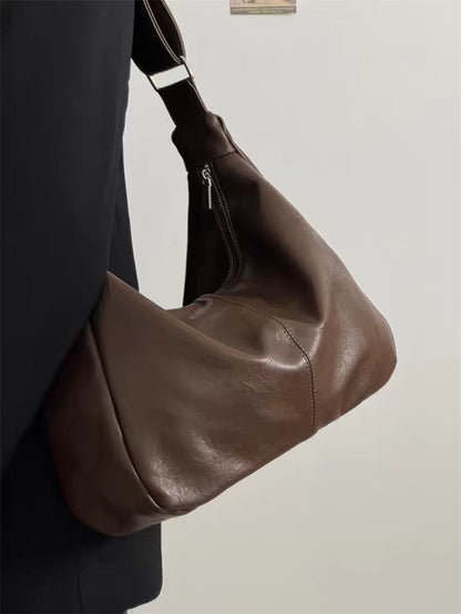 Fashion Soft PU Leather Tote Bags for Women Trend Female Simple Large High Capacity Shoulder Women Handbags Messenger Bags