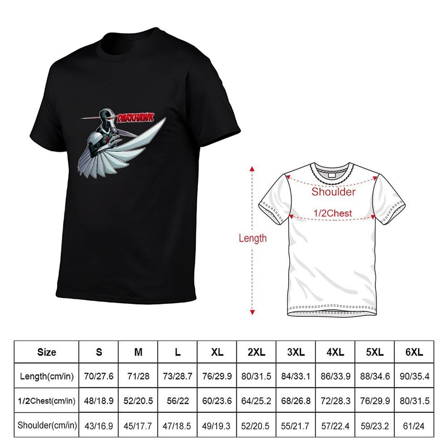 Darkhawk T-Shirt black cotton t-shirt plain for man package t shirt man designer T-Shirt