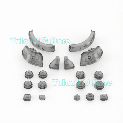 Joycon 2 Solid Color / Transparent Custom DIY Replacement Full Set Buttons for Nintendo Switch 2 Joy Con Controller Accessories