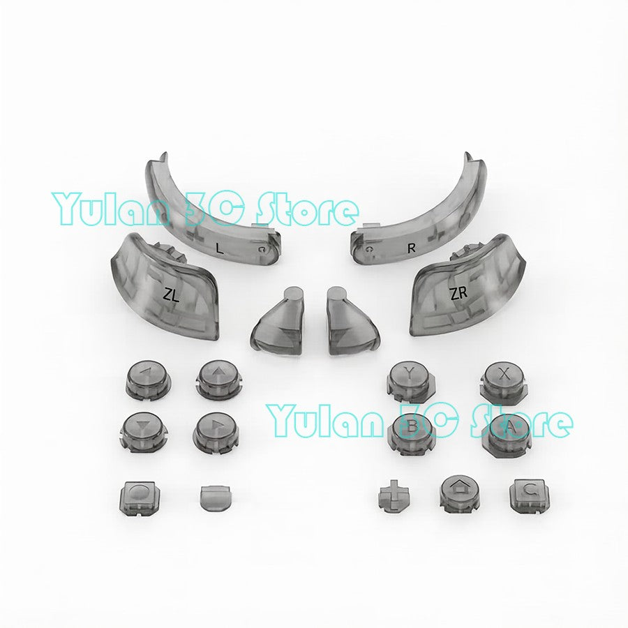 Joycon 2 Solid Color / Transparent Custom DIY Replacement Full Set Buttons for Nintendo Switch 2 Joy Con Controller Accessories