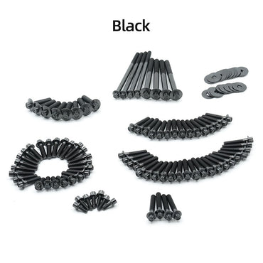 Motorcycle Engine Bolts Titanium Alloy Cylinder Screws 89pcs Set for Harley 2018-up Touring Road Glide Softail Low Rider S/ST