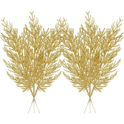 5Pcs Christmas Decoration Artificial Pine Leaves Branches Xmas Tree Pendent for Home Decor New Year Navidad DIY Garland Ornament