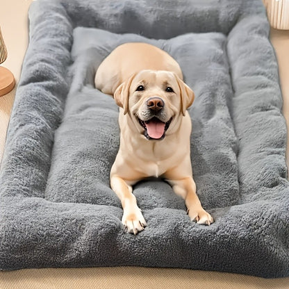 Cama para Cães e Gatos de Pelúcia Grande Almofada Ultra Macia de Poliéster para Caixas para Gatos e Cães de Todos os Tamanhos Adorável Sofá Retangular