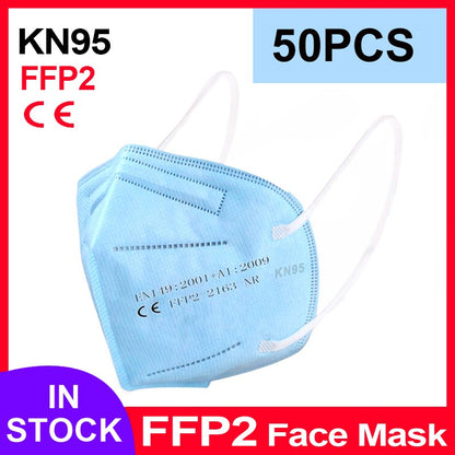 FFP2 Face Masks Masques CE KN95 Face Mask Filter 5Layers Adult KN95 Mascarillas Quirurgicas Homologadas Reusable FFP2 Face Mask