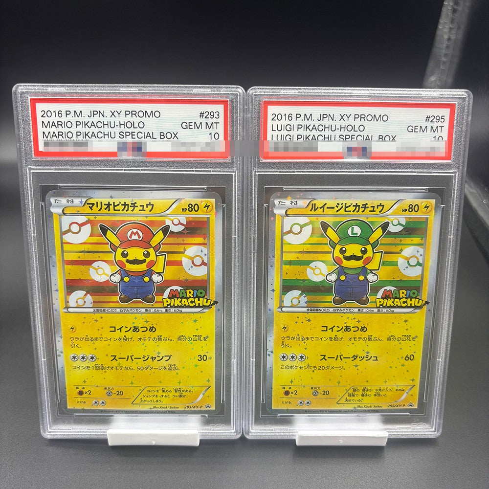 DIY 2016 P.M. JPN.XY PROMO PIKACHU Versão Coleção Cartão 10 Pontos Classificação Cartão PIKACHU CAIXA ESPECIAL Anime Jogo Cartão Presente Brinquedo