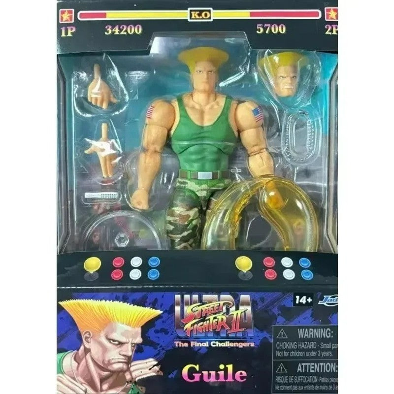 Em estoque Jada Toys Ultra Street Fighter II M.Bison Dhalsim Violent Ken RYU Guile 6" Boneco Colecionável Modelo Brinquedo Presente