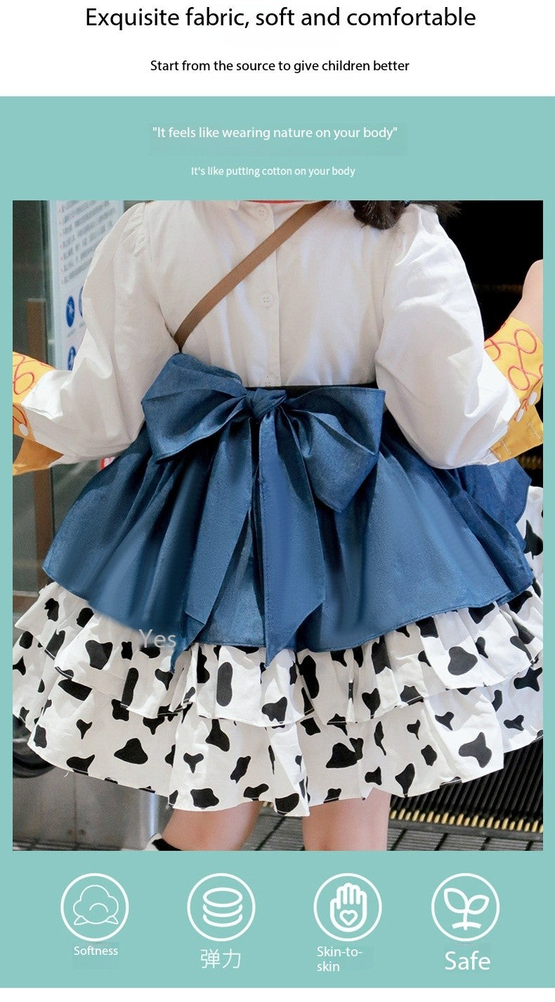 une 1st DayToy Woody, Jessie, and Buzz Lightyear Cosplay Dresses, Halloween Carnival Stage Performance Costumes, Lolita