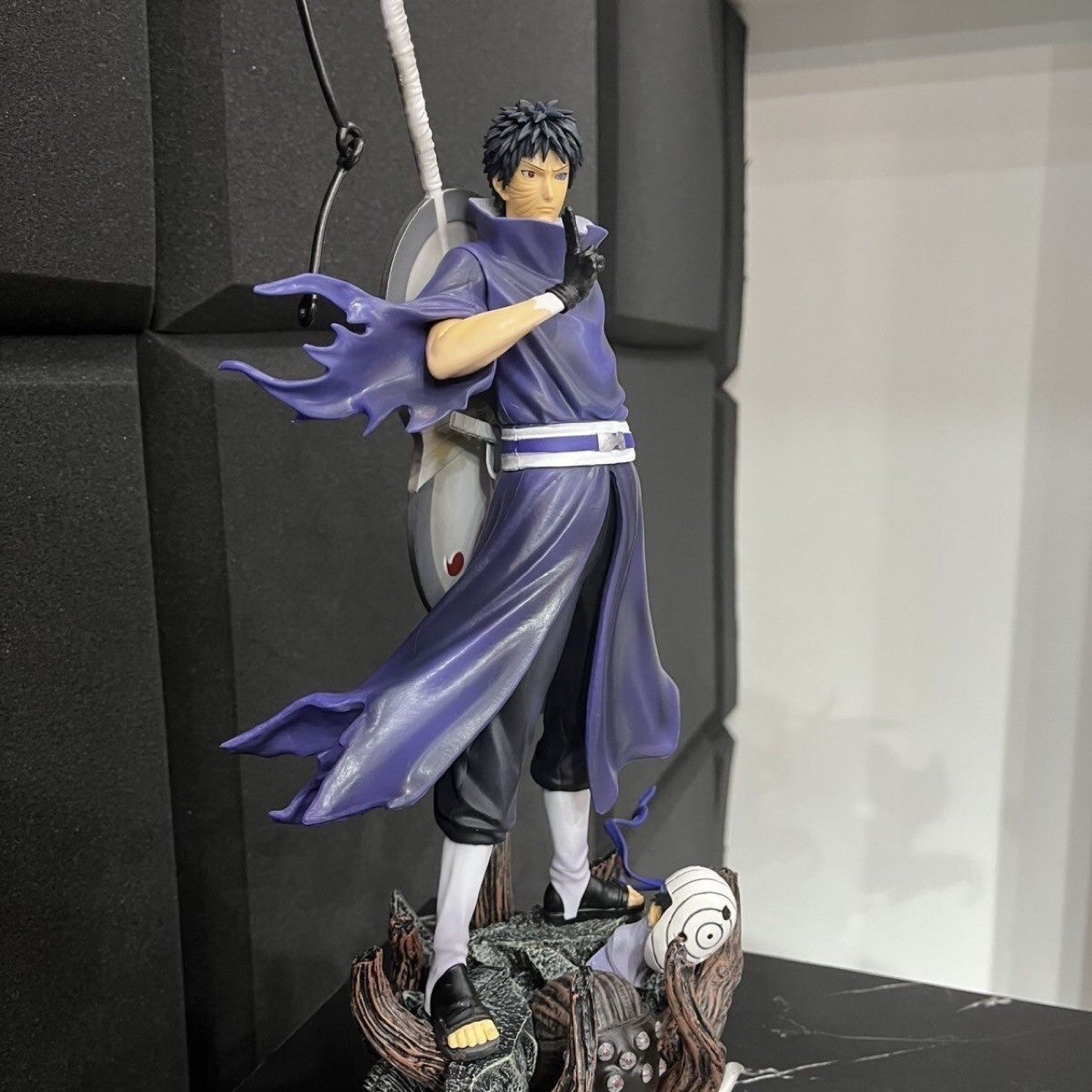 Novo Produto Popular Estatueta Naruto Postura em Pé Onda Gigante Uchiha Cabeça Dupla Modelo de Anime Decoração de Mesa Enfeite Presente