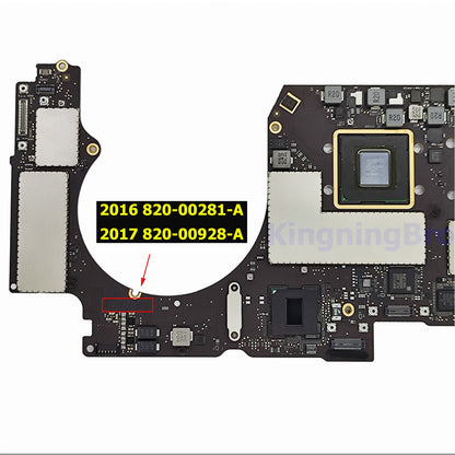 Placa-mãe Original A1707 para Macbook Pro 15" Placa Lógica A1707 com Touch ID i7 16GB 2016 2017 820-00281-A 820-00928-A