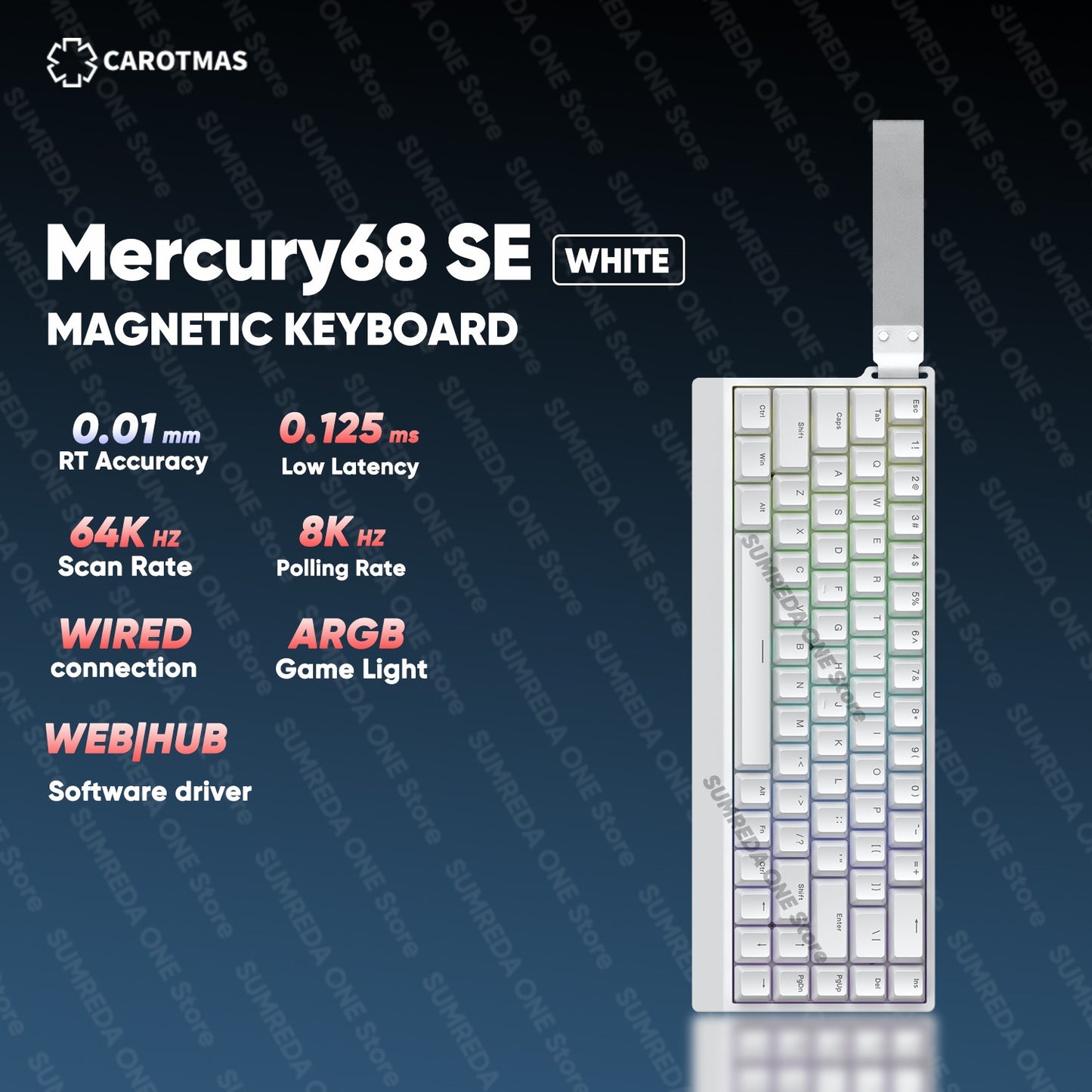 IROK Carotmas Mercury68 Max mars68 pro Mercury 68 Gaming Teclado Mecânico Magnético Rapid Trigge 0.001 8K Teclado Gamer Com Fio