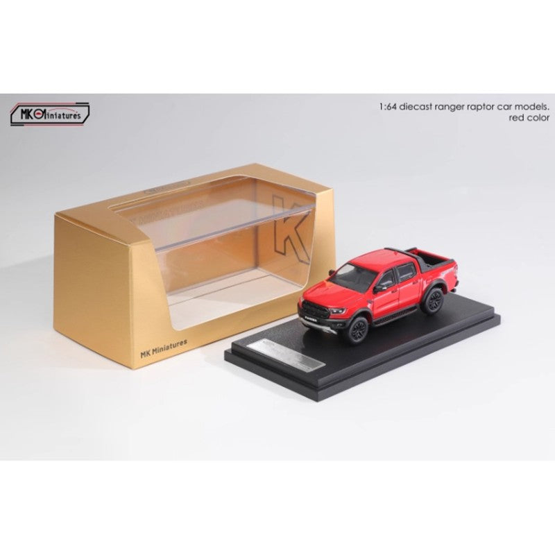 MK Miniaturas Liga Fundida 1/64 Ford Ranger Raptor Modelo de Carro Decoração Estática Brinquedos Colecionáveis de Presente