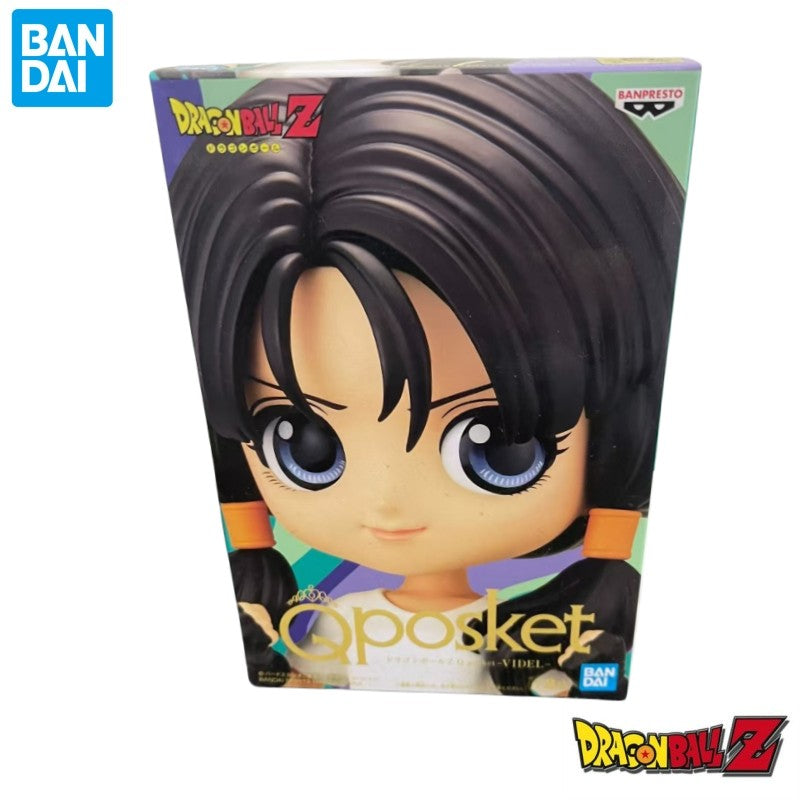 Em estoque Bandai Model Doll Marca Nova Embalagem Dragon Ball Qposket Videl Personagens de Anime Originais Kit de Garagem Colecionável