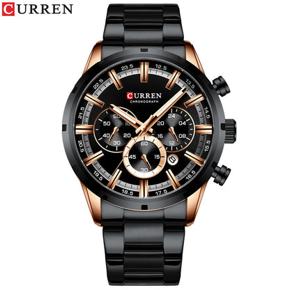 Relogio Masculino CURREN Hot Fashion Mens Watches Top Brand Luxury Wrist Watch Quartz Clock Watch Men Waterproof Chronograph