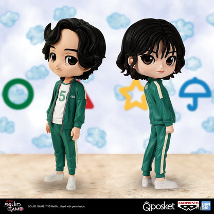 BANPRESTO Genuine Q Posket Series SQUID GAME Modelo de Brinquedo Cheng Qixun, Jiang Xiao Versão Q-version Humanoide, Todas as Idades, Brinquedo Modelo de Cenário